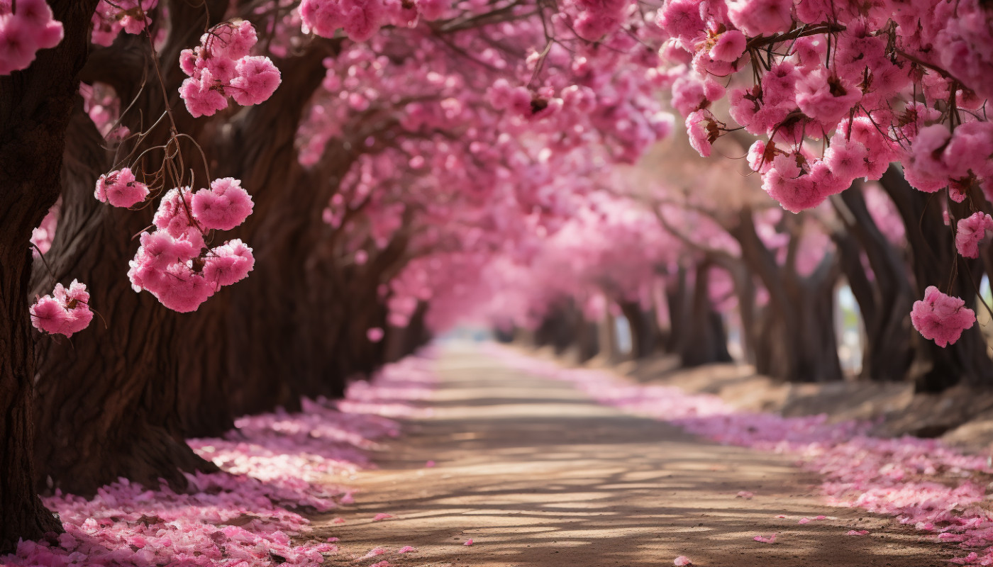 Les arbres à floraison rose